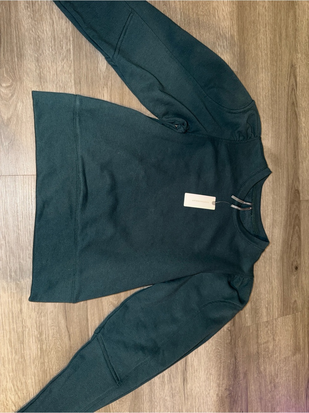 💜Firm Price💜By Anthropologie fastened puff sleeve pullover - Picture 6 of 8